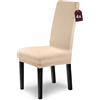 sh SCHEFFLER-HOME LIVE HOMESTYLE SCHEFFLER-Home Coprisedia Stretch Leni/Natural Set di 4 / Elasticizzati per Sedie Con Schienale Alto / per Sedie Girevoli / Lavabili