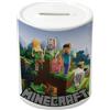 irpot Salvadanaio Personalizzato con stampa a scelta e nome in ceramica bianca idea regalo per bambini ragazzi (Minecraft)