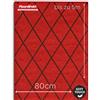 Floordirekt Tappeto da passatoia Cosenza, design moderno a rombi, lavorazione di alta qualità, dorso antiscivolo, disponibile in 5 colori e diverse dimensioni (80 x 150 cm, rosso)