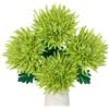 Oairse Fiori di crisantemo artificiali grandi da 15,2 cm, 4 pezzi, fiori di seta con stelo lungo 65 cm, fiori finti verdi finti ragno per mamme, fiori per composizioni floreali, decorazione
