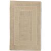 Casatessile Tappeto da bagno in spugna 45 x 60 cm Torino tappetino assorbente in cotone, senza antiscivolo - beige