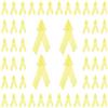 WANDIC 200 pz Nastro Giallo Spille di Raso Cancro alla Vescica Consapevolezza del Cancro Infanzia Spilla Gialla con Spille di Sicurezza per Uomini e Donne, 7.5cm