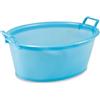 Plastime Bacino Ovale, 80 cm, 60 l, LLDPE, Blu, Taglia Unica