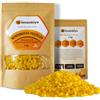 Bienenbiya® 100% pastiglie di Cera d'api Pura (1Kg) Senza additivi, Cera d'api Naturale per unguenti, Cosmetici, saponi, Candele e Cura della Pelle/Legno