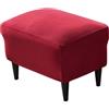 Meigeh Copripoltrona con Orecchie 1 Posto Coprisedia Elasticizzato Coprisedile con Orecchie 2 Pezzi Fodere per poltrone Vino Rosso