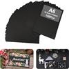 EXIN DECHEN 100 Pezzi Cartoncino Nero A6, 14,8x10,5cm Cartoline Vuote da Personalizzare