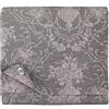LINEN & COTTON Tovaglia Stoffa Jacquard Roseus - Rose Grigio, 147 x 220 cm | 100% Lino, Tovaglia Tavola Damascata, Copritavolo Rettangolare Decorativa Elegante Lavabile per Cucina Sala Pranzo Soggiorno
