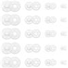 TOAOB THE ONE AND ONLY BABY TOAOB 120 set Bottoni Automatici Cucito in Plastica Bianche Grandi Invisibile Bottoni per Cucire Fai da Te Vestiti Giacche Jeans Braccialetti Borse 7mm 12mm 15mm 21mm