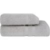 Bassetti Trendy, Set due pezzi Spugna Bagno 1 ospite 38x55 + 1 Asciugamano 58x105 Asciugamani 100% di Puro Cotone Contemporary Ombra