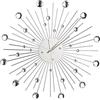 Out of the blue Oggetto Decorativo/Orologio da Parete a Stella con Perline di Strass/Materiale: Metallo