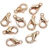 GIVBRO 50 pezzi Chiusure a Granchio per Accessori Artigianali Fai da Te Portachiavi Braccialetti Creazione Gioielli Oro Chiaro, 16 mm