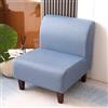 JORTUIO Copripoltrona Senza Braccioli, Elasticizzato 1 Posto Universale Senza Braccioli Copridivano,Moderna Antiscivolo Accent Chair Cover Protettiva Lavabile, con Fondo Elastico