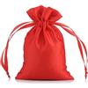 SHTGOI 10 sacchetti in raso, piccoli sacchetti in organza, per gioielli, in seta, per matrimoni, compleanni, festival, feste, colore rosso