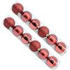 OXYN Palline Natalizie Miste Albero di Natale Set Decorativo in Plastica con Palline Lucide, Opache e Brillantini Colori Addobbi Festivi per Casa, Negozio, Matrimonio (Rosso, 12pz Diametro 6cm)