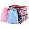 MAOOY 25PCS Sacchetti Regalo di Iuta 10 x 14 cm, Sacchetti di Juta, Sacchetto di Tessuto con Coulisse per Matrimonio, Gioielli, Bomboniere, Festa, Natale (Colore Casuale)