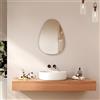 EMKE Specchio Asimmetrico Ovale e Irregolare 45 x 60 cm per Camera, Corridoio, Toilettina