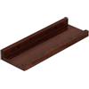 Monbaer Mensola sospesa in legno, montaggio a parete, per quadri, decorazione per la casa, per soggiorno, camera da letto, bagno, ufficio, cucina (noce scuro, 12 x 30 cm)