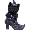 Nemesis Now Statuetta di gatto familiare birichino, 18,5 cm, nero