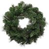 Aurora Store Ghirlanda Natalizia Verde per Porta AGHI DI PINO dietroporta da Ø 50 cm con 80 Punte 2 tipologie di Rami Molto folta Decorazioni Natalizie addobbi per la casa Decorazione di Natale