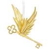 Hallmark Ornamento in metallo di alta qualità a forma di chiave alata, Harry Potter e la pietra filosofale, decorazione per albero di Harry Potter, ornamento natalizio da appendere, regalo per Natale