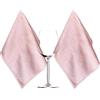 HIDMD Panni Pulizia in Microfibra, per Elettrodomestici in Acciaio Inossidabile lucidatura, Pulizia di vetri per finestre, Auto, per asciugare le stoviglie 40x60cm Confezione da 2Rosa