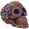 Nemesis Now, Statuetta a Forma di Teschio del Dìa de Muertos, 18 cm, in Resina, Taglia Unica, Colore: Nero