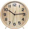 ALEENFOON Orologio da parete al quarzo in legno da 10 pollici da 25 cm moderno silenzioso orologio da parete in legno orologio da tavolo per soggiorno, camera da letto, ufficio, cucina