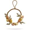 Én Gry & Sif Gry & SIF Corona di Pasqua Toni di Terra | Fatto a Mano | Porta con Uova, Feltro | Commercio equo | Da Sospendere, Decorazione | ⌀ 25cm
