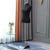 Loywe Manichino da sartoria, busto Torso da Donna per vetrine, con altezza regolabile Base quadrata in metallo Gr. 36/38 Nero LW6020S