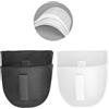 WLLHYF 2 paia di imbottiture per le spalle, spessore 1,5 cm, imbottitura in spugna traspirante, accessori per il cucito, spalle alte oblique, blazer, tuta, maglietta (nero + bianco)