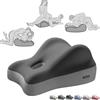 Generico Cuscino Intimo per Coppie - Sostegno Lombare e Gambe in Memory Foam 48x41x23 cm, Ideale per Relax e Benessere di Coppia, Design Anatomico per Maggiore Vicinanza e Piacere Condiviso (Grigio Duo)