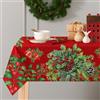 Vionara Home Tovaglia Natalizia in Cotone, Stampa Digitale ad Alta Definizione, Rettangolare, per 6, 12, 18, 24 Persone, Copritavolo di Natale, 75% Cotone e 25% Poliestere (Gifts - Rosso, x18 (140 x 320 cm))