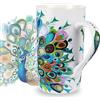 NymphFable 18oz Tazzine Caffe Pavone Tazza Microonde Tazze da The Tazze Mug Grande Cappuccino