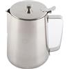 Nimomo Bricco per Latte, Tazza per Schiumare in Acciaio Inossidabile, da caffè Inossidabile Brocca il Latte con Coperchio Coffee Art (600 ml)