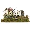 Ferrari & Arrighetti Paese su Tratto di Fiume Componibile per Presepe, Linea Natale Presepe Bertoni, Legno, Multicolore, 26 x 18 x 11 Cm