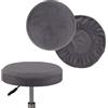 uyeoco 2 Pezzi Copri Sgabello Rotondo/Rettangolare Copri Pouf da Bar Copriseduta Sedie Alta Elasticità Fodera per Sedia Lavabile Cuscino Copridivano Coprisgabello da Bar ( Color : 2@ , Size : 40-45cm/16-18in