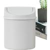 Dubbulon 1/3 Pezzi Pattumiera da Tavolo - Cestino da Scrivania con Coperchio | Pattumiera Piccola Portatile | Cestino per Rifiuti da Tavolo in Plastica | per Vanità del Bagno, Scrivania, da Tavolo