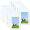 QWORK® 12 pezzi cornice foto, cornice portafoto bianco 10x15 cm, set cornici foto da parete, per esposizione a parete e da tavolo