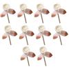 SUPVOX 10 Pezzi Bastoncini Di Canna Di Rattan Con Decorazione Fiore Di Rosa Per Diffusore Di Fragranze Aromaterapia E Decorazione D'Interni