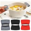Butyeak Supporto per pentole 'silicone', maniglie e presine in 'silicone', 3 paia di coperchi per manico Hot Pot