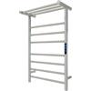 KWW Rack Scaldasalviette a Distanza Controllato per Il Bagno, Timer 1-9 Ore e Temperatura Regolabile, Indicatore LED, Scaffale di Essiccazione a Parete in Acciaio Inossidabile (Lucido, 7 + 3Bars)