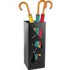 Sutowe Portaombrelli in metallo, autoportante, decorativo, multiuso, per ingresso, casa, hotel, ufficio (nero)