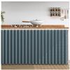 APMOE Tende Sotto Il Lavandino, Tendina Sottolavello Bagno, Tenda per Finestra Della Cucina con Binario di Scorrimento Senza Foratura per Armadio da Cucina/Armadio/Bagno/Mobile Lavatrice/Scaffale(Blu,WxH 14