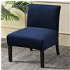 FAIRUO Copripoltrona Senza Braccioli, Fodera per Sedia Senza Braccioli Accent Poltroncina Coprisedia Stampato Elasticizzati (Color : #1, Size : 1 Pezzo)