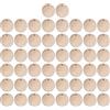 Tyenaza 50 Pezzi Perline di Legno, 30 mm, Palline in Legno per Artigianato e Fai-Da-Te, Per Realizzare Collane di Acchiappasogni Collana, Braccialetto, Orecchini, Artigianato Fai-Da-Te