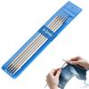 Coopay Set di 5 Ferri da Maglia 4,0mm a Doppia Punta, Lunghezza 15cm Ferri da Maglia in Acciaio Inossidabile per Calzini, Sciarpe, Cappelli, Maglioni, per Principianti & Professionisti
