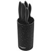 Blackmoor Home 5 Piece Set with Knife Block-Black 66919 Set di 5 coltelli con Ceppo, Nero, Acciaio Inossidabile, Stainless Steel