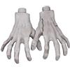 XONOR Mani di scheletro di Halloween, 1 paio di mani zombie realistiche in plastica per Halloween terrore spaventoso puntelli decorazione