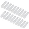QUARKZMAN 50pz Ganci Antiscivolo Silicone Adesivo Strisce AppendiaPuntai per Grucce Legno Plastica, Trasparente (2.09 x 0.63)