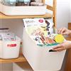 JMYDecor Scatole di immagazzinaggio, scatola rettangolare, set di 3 cestini da studio in plastica organizzatore per cucina, casa, bagno, 20,5 x 14,5 x 7,5 cm